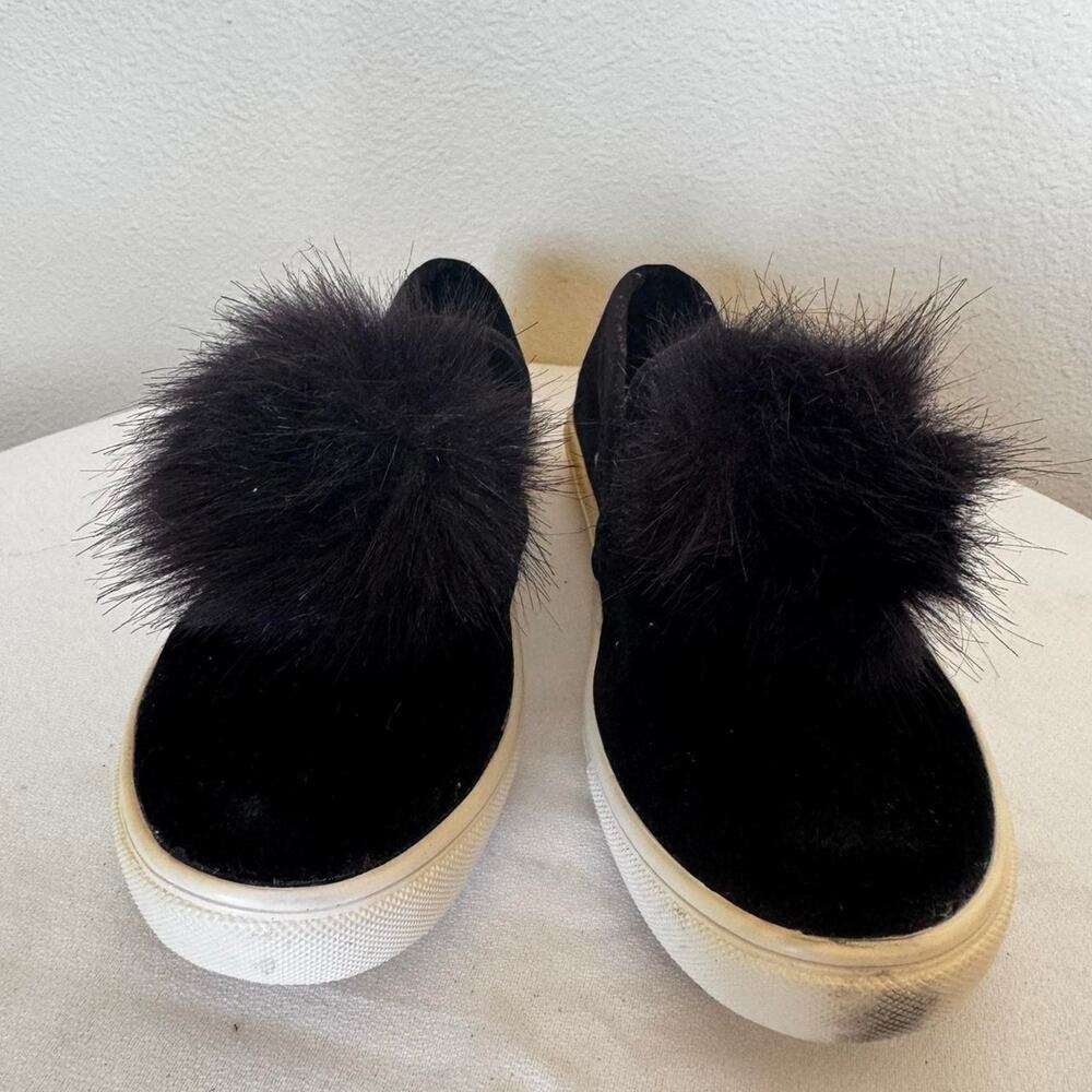 Betsey johnson black suede slip on